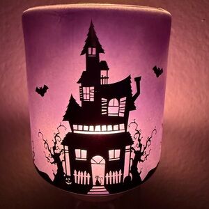 Scentsy Purple Haunted House Plug in nightlight mini warmer -discontinued